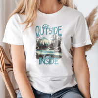 "Go Outside Look Inside" Bergflusenlandschaft