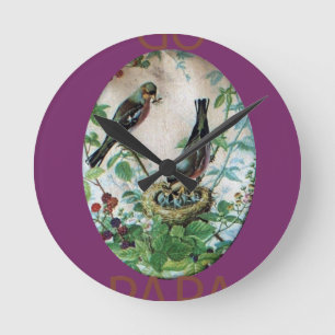 Go Papa Time - einfache Grundanforderungen - Produ Runde Wanduhr