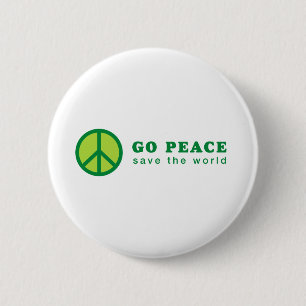 Go Peace (grün) Button