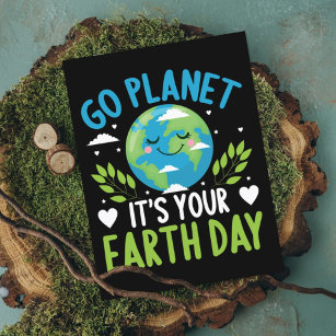 Go Planet Es ist Ihr Earth Day 22 April Postkarte