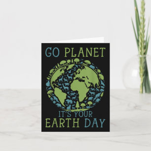 Go Planet Ihre Erde Tag 2024 Frauen Männer Kinder Karte