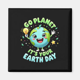 Go Planet Ihre Erde Tag 2025 Lehrer Kinder Junge Magnet
