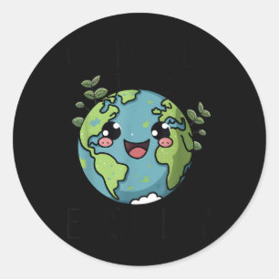 Go Planet sein Earth Day Lehrer Kinder Niedliches  Runder Aufkleber