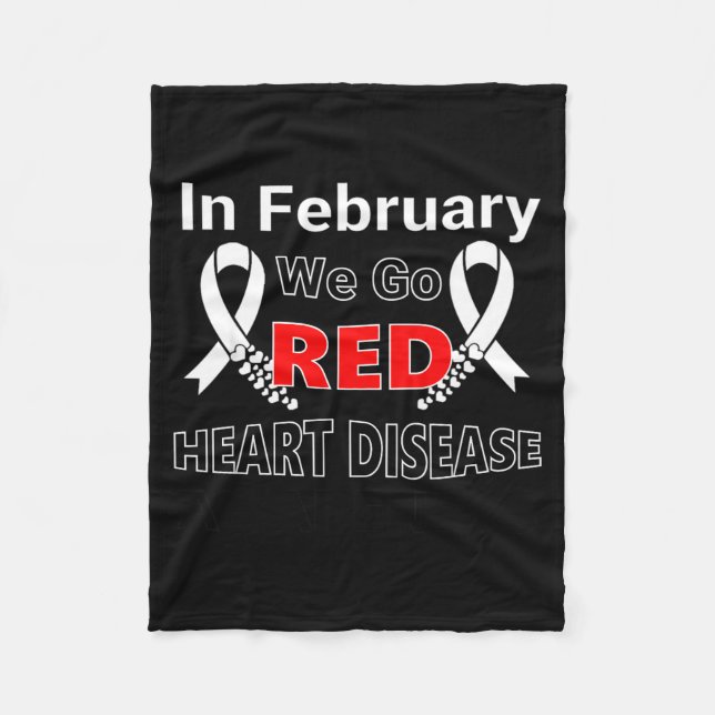 Go Red - American Heart Health Month Awareness In  Fleecedecke (Vorderseite)