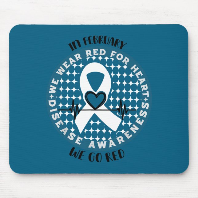 Go Red - American Heart Health Month Awareness In  Mousepad (Vorne)