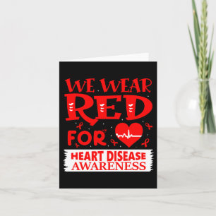Go Red - February American Heart Health Monat Awar Karte