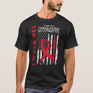 Go Red For Godtochter Heart Disease Awareness Ame T-Shirt
