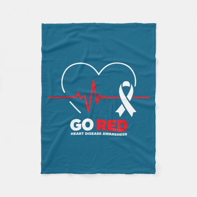 Go Red For Women American Chd Heart Disease Month  Fleecedecke (Vorderseite)