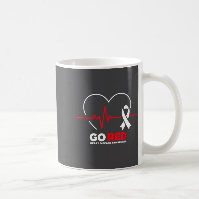 Go Red For Women American Chd Heart Disease Month  Kaffeetasse (Rechts)