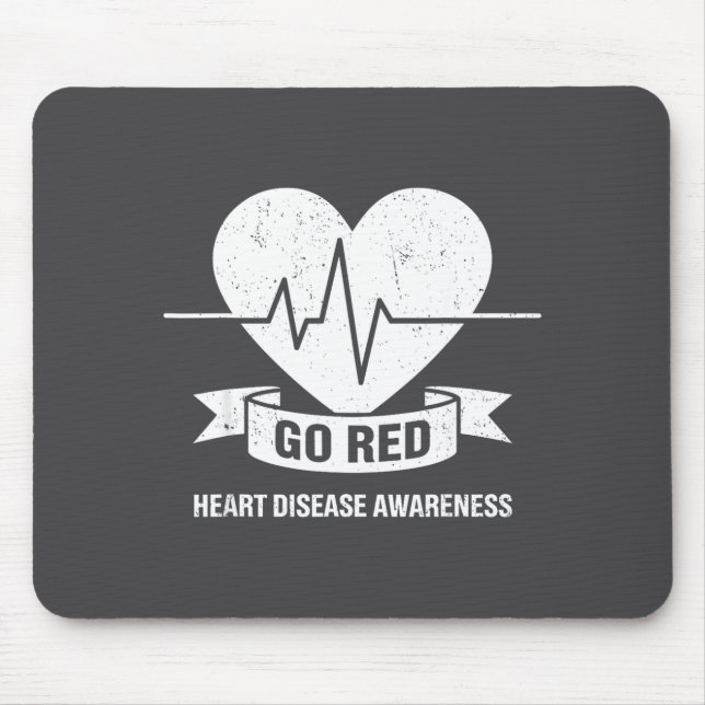 Go Red For Women American Chd Heart Disease Month  Mousepad (Vorne)
