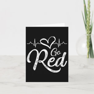 Go Red For Women American Heart Disease Monat vor Karte