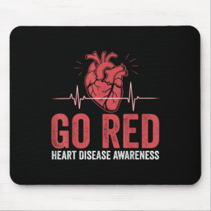 Go Red For Women American Heart Disease Monat vor Mousepad