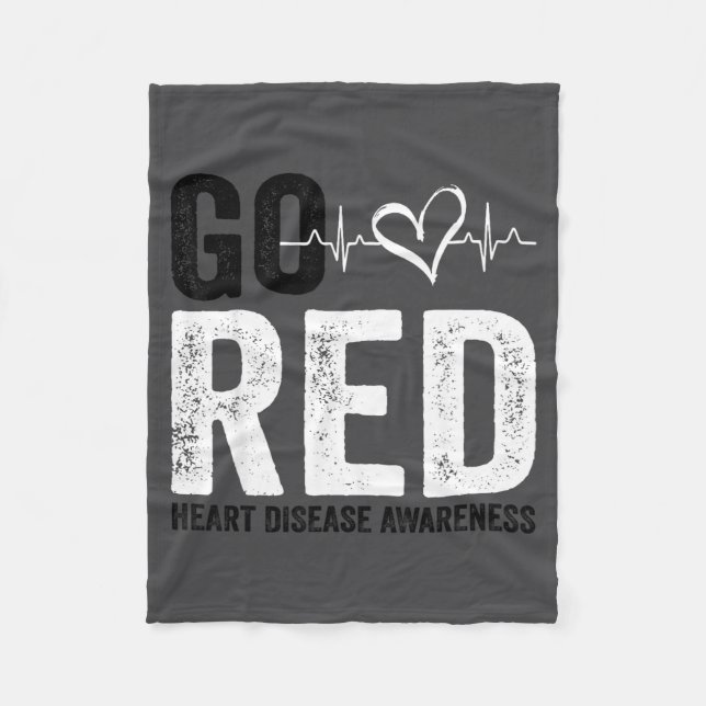Go Red For Women American Heart Disease Month Awar Fleecedecke (Vorderseite)