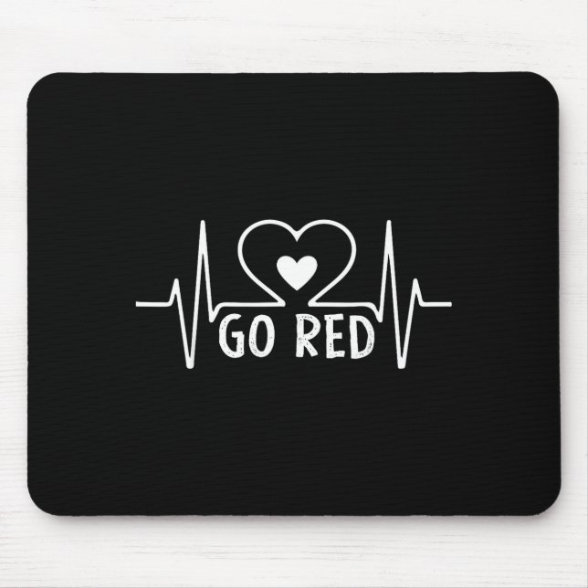 Go Red For Women American Heart Disease Month Awar Mousepad (Vorne)