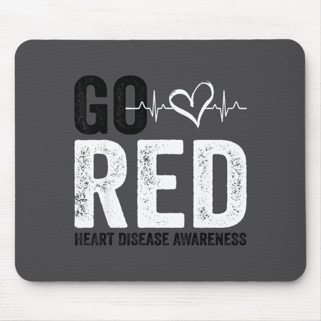 Go Red For Women American Heart Disease Month Awar Mousepad (Vorne)