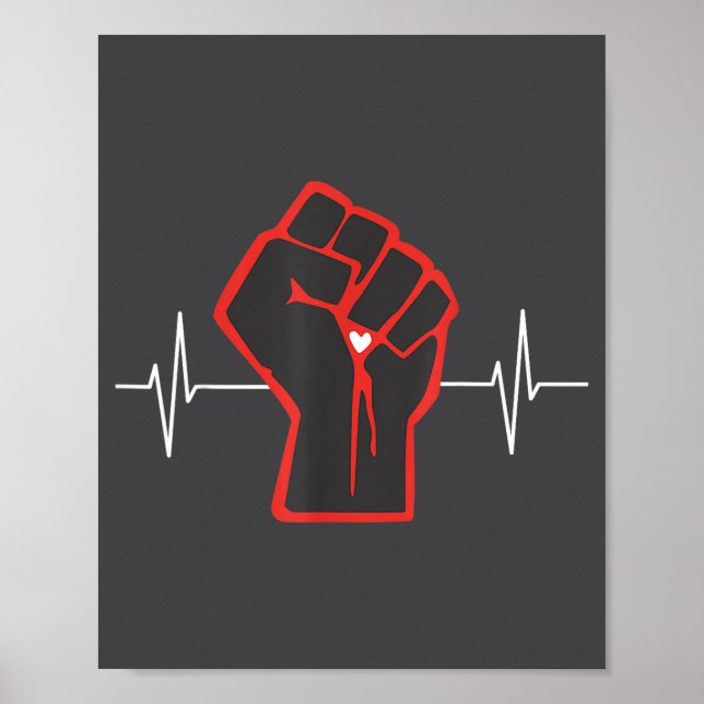 Go Red Heart Disease Awareness Month  Poster (Vorne)