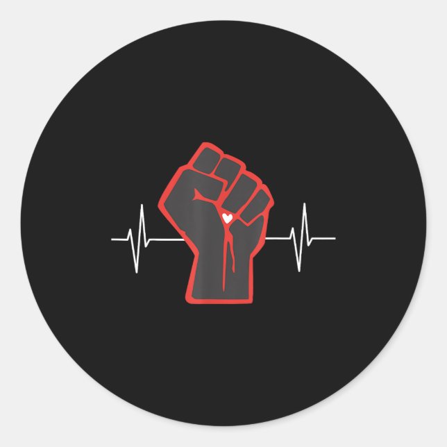 Go Red Heart Disease Awareness Month  Runder Aufkleber (Vorderseite)