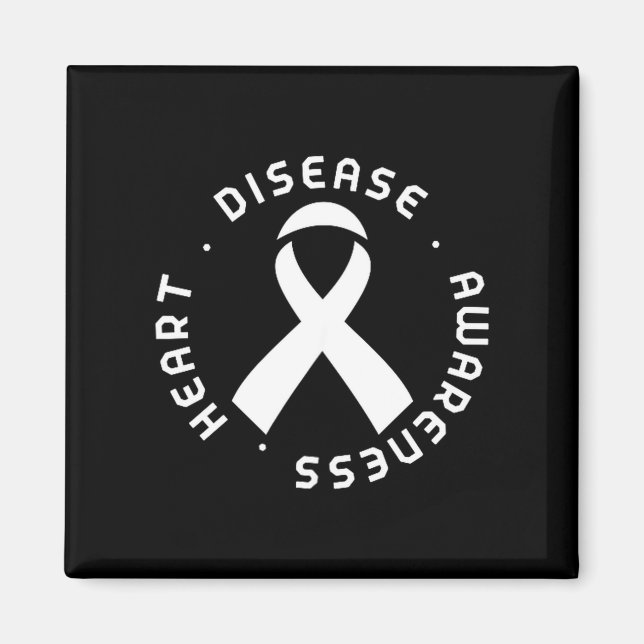 Go Red In February Heart Disease Awareness Health  Magnet (Vorne)