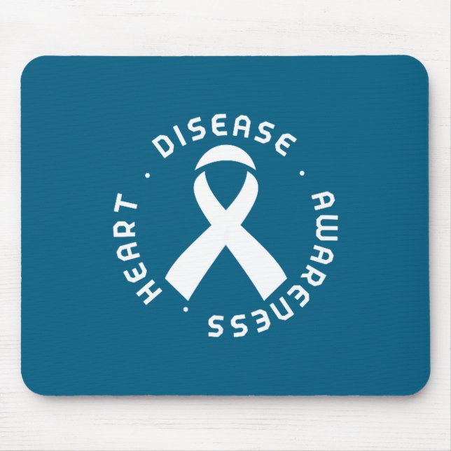 Go Red In February Heart Disease Awareness Health  Mousepad (Vorne)