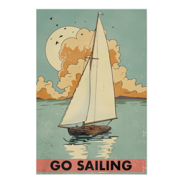 Go Sailing Poster (Vorderseite)