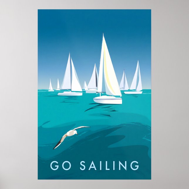 Go Sailing Travel Poster (Vorne)