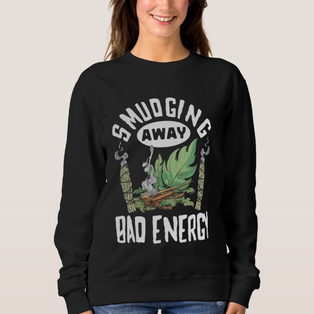 Go Smudge Sie selbst Spirituelle Hexerei Meditatio Sweatshirt (Vorderseite)