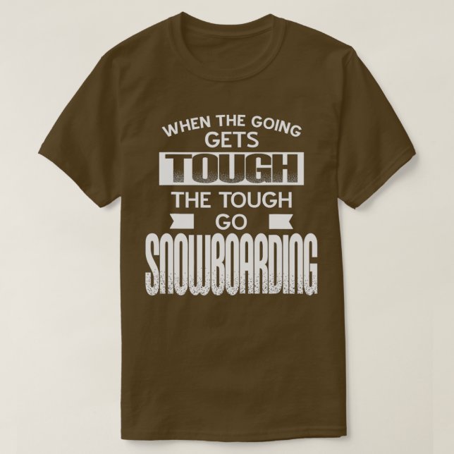 Go Snowboarden T-Shirt (Design vorne)