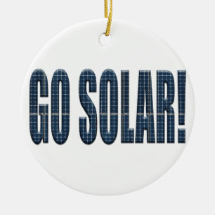 "Go solar!" Keramikornament