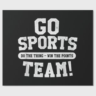 Go Sport Team! Funny Sports Geschenkpapier