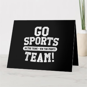 Go Sport Team! Funny Sports Karte