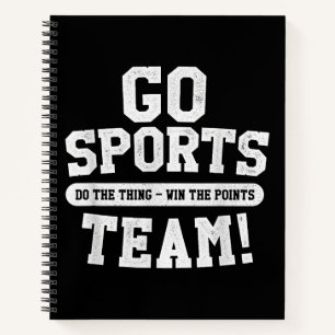 Go Sport Team! Funny Sports Notizbuch