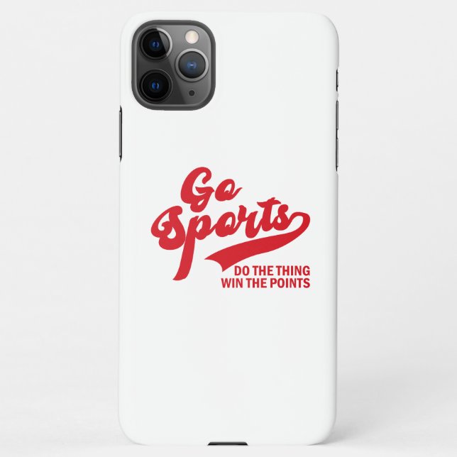 Go Sports Do The Thing Win The Points soprt lover iPhone Hülle (Rückseite)