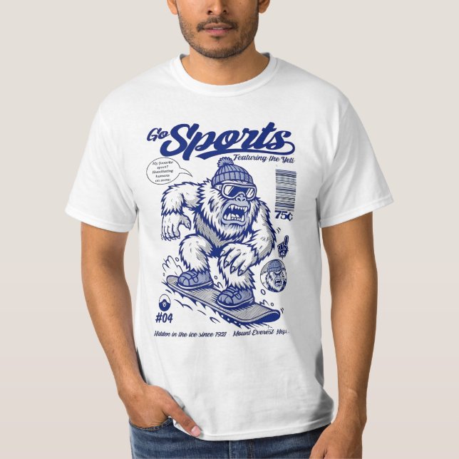 Go Sports – Featuring the Yeti T-Shirt (Vorderseite)