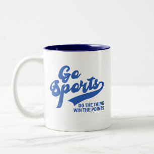 Go Sports Mach Das Ding und hol Dir die Punkte Zweifarbige Tasse