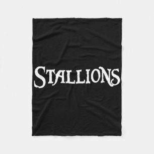 Go Stallions Football Baseball Basketball Cheer Fa Fleecedecke