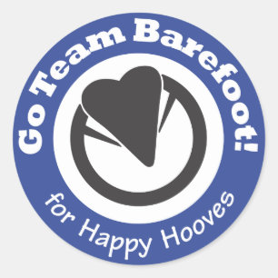 Go Team Barefoot! Aufkleber