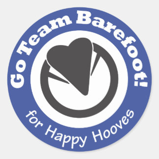 Go Team Barefoot! Aufkleber