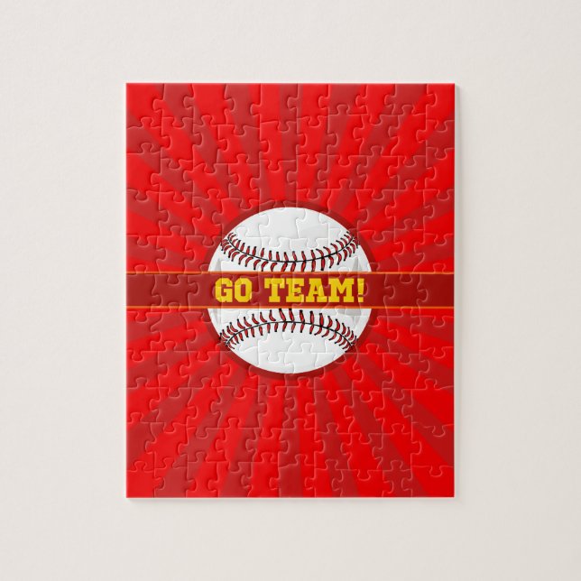Go Team Baseball Puzzle (Vertikal)