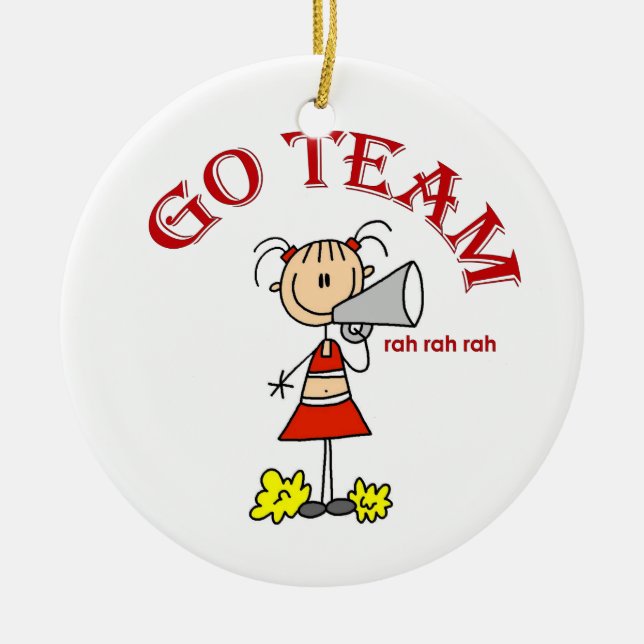 Go Team Rah Rah Rah T - Shirt und Geschenke Keramik Ornament (Vorne)