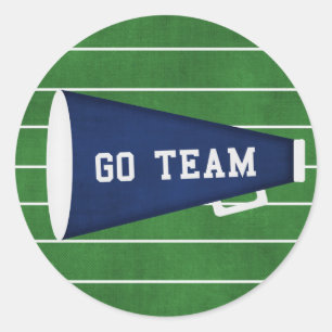 Go Team Runder Aufkleber