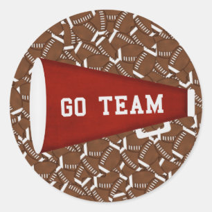 Go Team Runder Aufkleber
