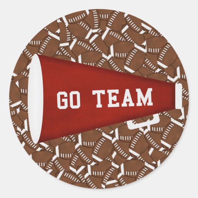 Go Team Runder Aufkleber (Vorderseite)