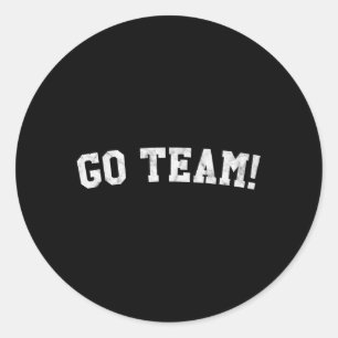 Go Team Runder Aufkleber
