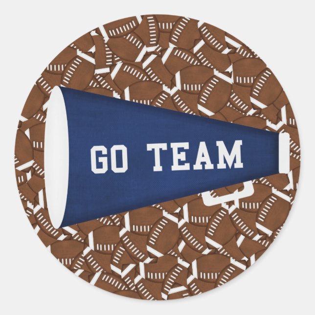 Go Team Runder Aufkleber (Vorderseite)