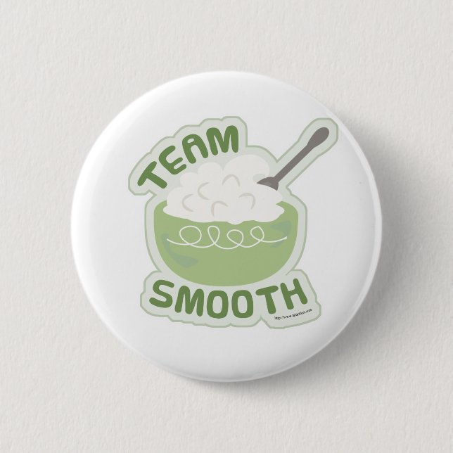 Go Team Smooth Erntedank Fun Slogan Button (Vorderseite)