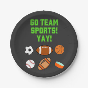 Go Team Sports Yay! Pappteller