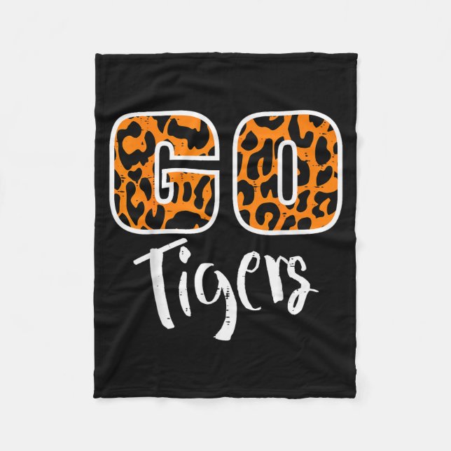 Go Tiger Men Women Kids Girls Youth Boys Teen  Fleecedecke (Vorderseite)