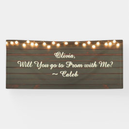 Go to Prom with Me | Romantic Promposal Banner