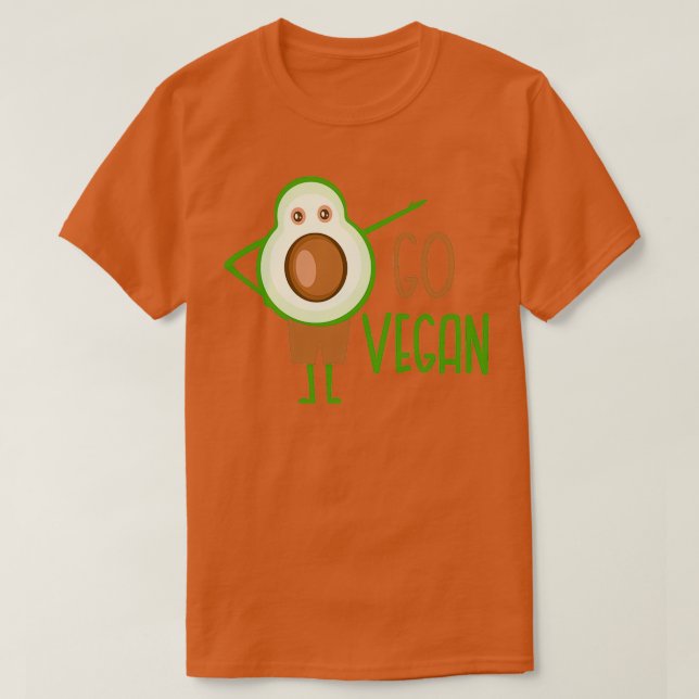 Go Vegan Avocado Classic TShirt (Design vorne)