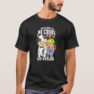 Go Vegan Motif Vegane Lebensmittel Vegetarian Vega T-Shirt
